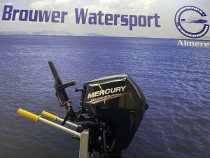 Mercury 20 pk buitenboordmotor nog geen 5 vaaruren!! Kortstaart Injectie !! Demo