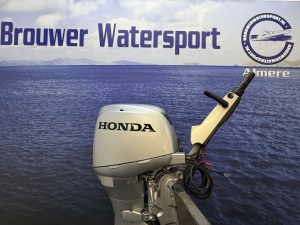 “Honda 40 pk buitenboordmotor | Big Tiller | Supermooi “ BF40 Knuppel besturing elektrische start