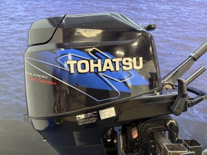 “ Tohatsu 25 pk buitenboordmotor | Absolute nieuwstaat “ Tohatsu MFS25B Kortstaart knuppel