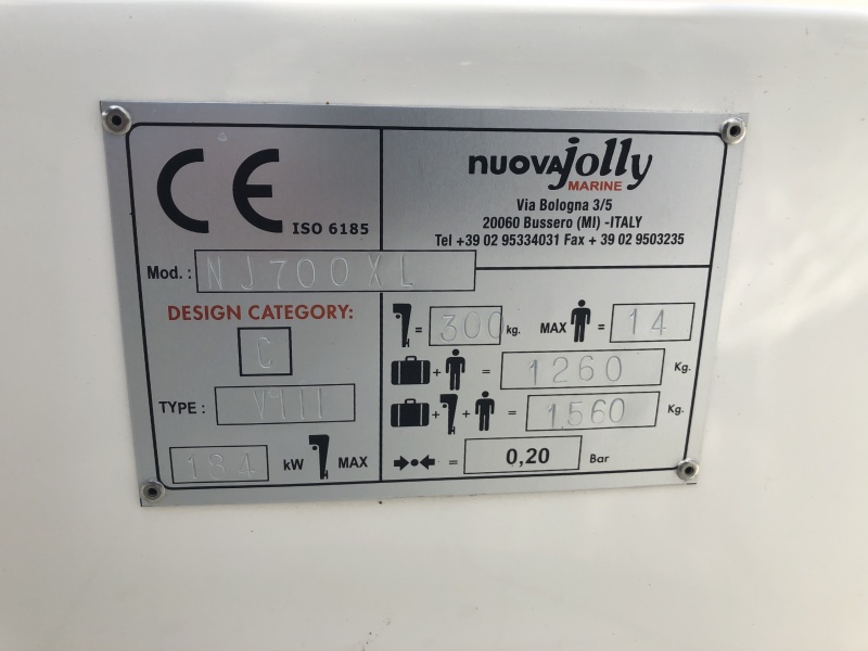 Nouva Jolly Black Fin 7 Mercury V8 Verado 4 takt