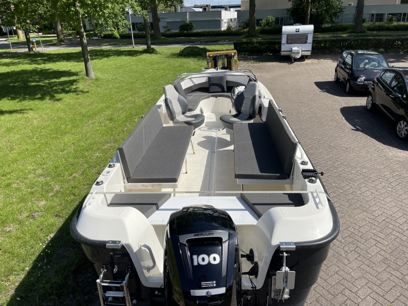 Smartliner 21 Visboot / Sloep Mercury 100 pk buitenboordmotor