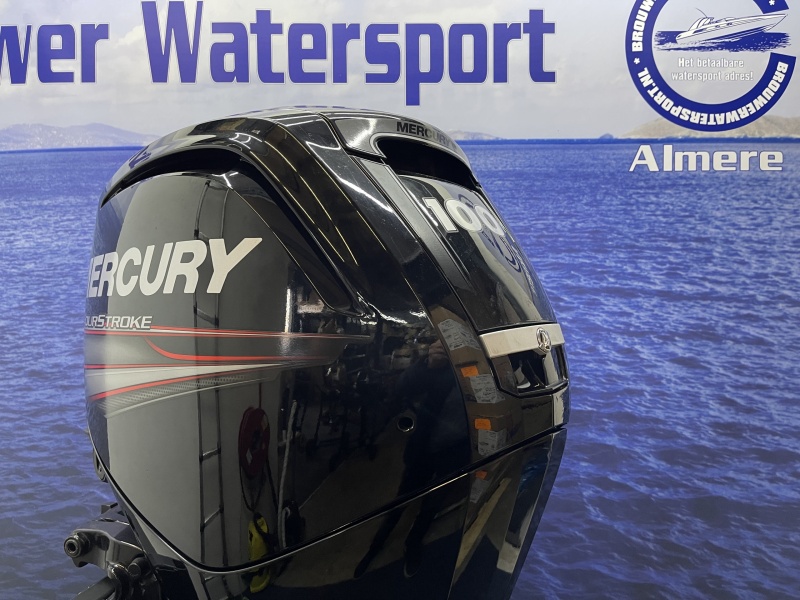 “ Mercury 100 pk buitenboordmotor | Nieuwstaat “ F100 EXLPT Extra langstaart gebruikte maar zo goed als nieuwe motor