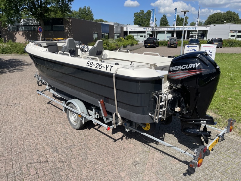 Smartliner 21 Visboot / Sloep Mercury 100 pk buitenboordmotor