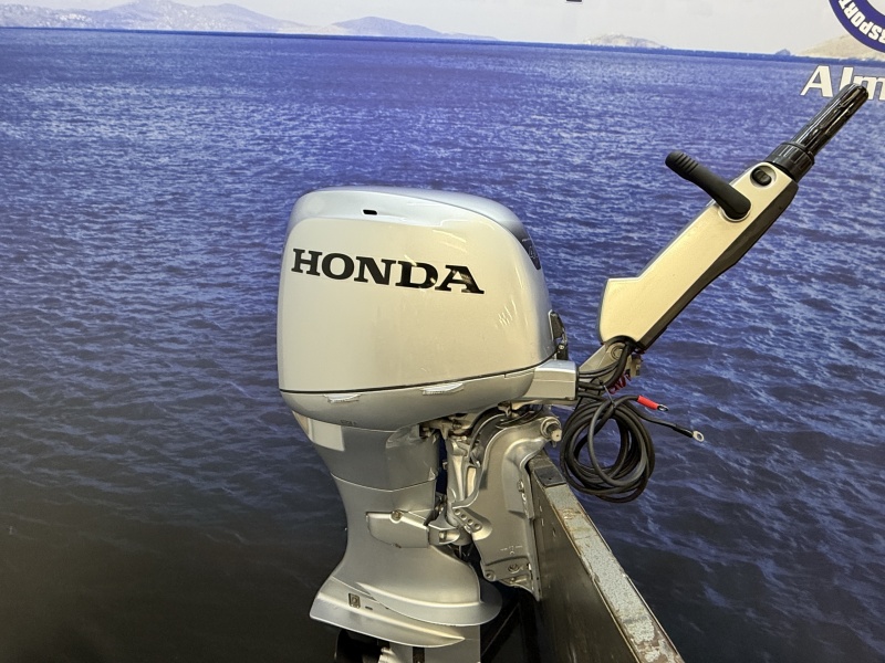 “Honda 40 pk buitenboordmotor | Big Tiller | Supermooi “ BF40 Knuppel besturing elektrische start