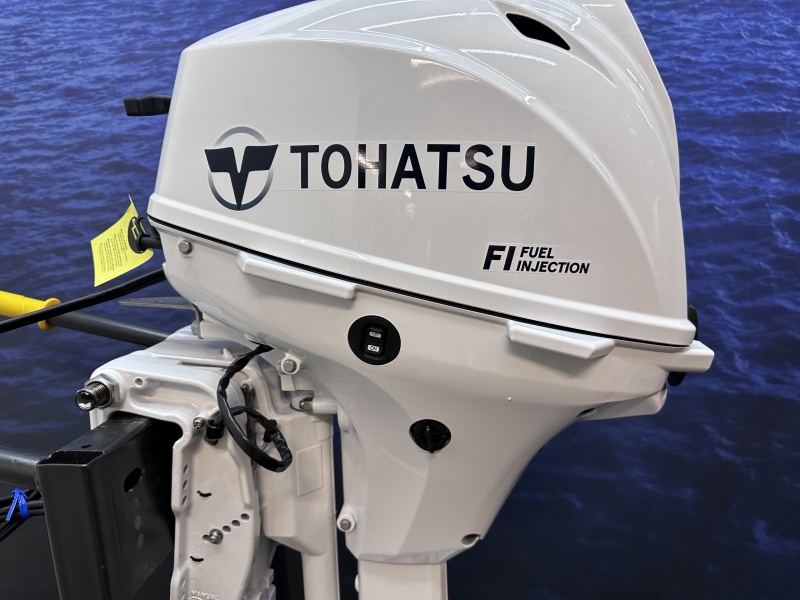 “ Tohatsu 20 pk buitenboordmotor | White Power Edition “ Witte ETL Lang staart elektrische start en trim