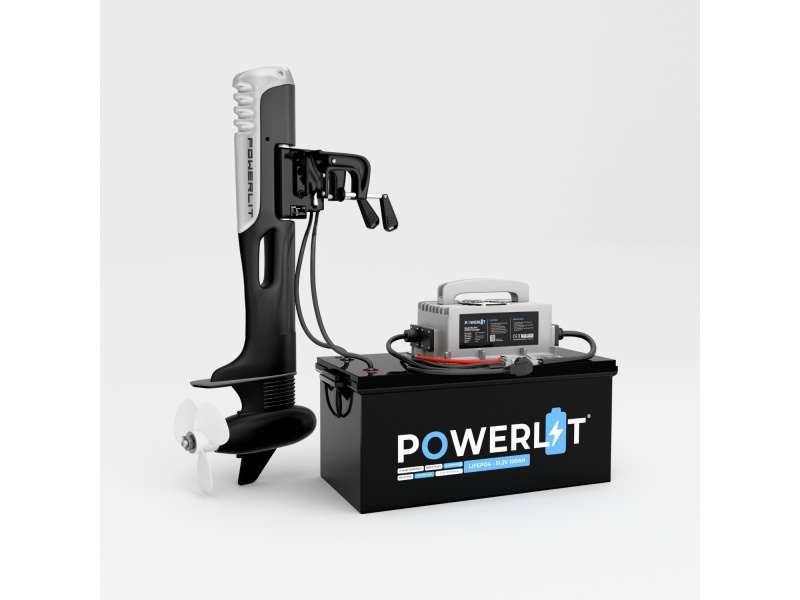 Powerlit® 9PK (3.5kW) Elektrische Buitenboordmotor Krachtig en stil – 48V 3500Watt