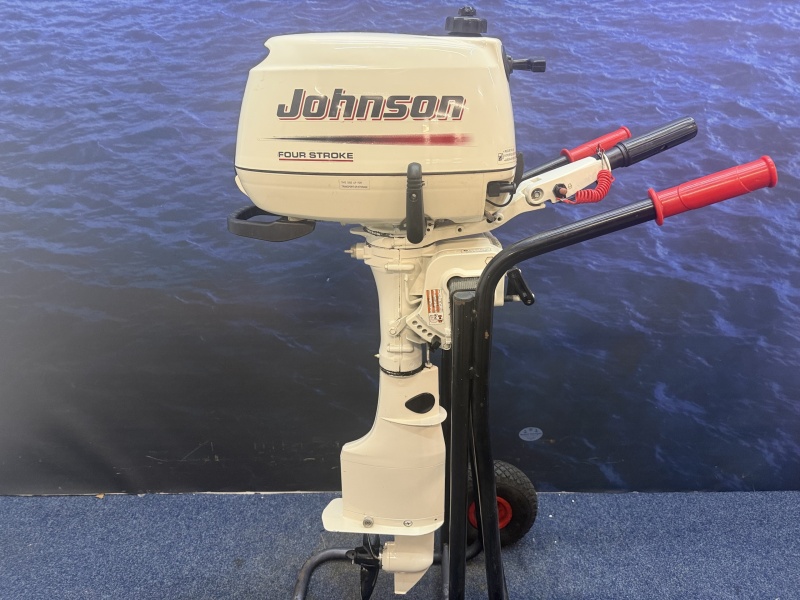 “ Johnson / Suzuki 5 pk 4 takt | Langstaart “ Zo goed als nieuwe gebruikte motor