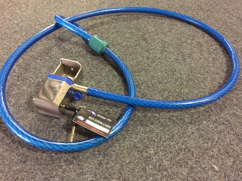 Stazo slot met kabel goedgekeurd slot voor de verzekering