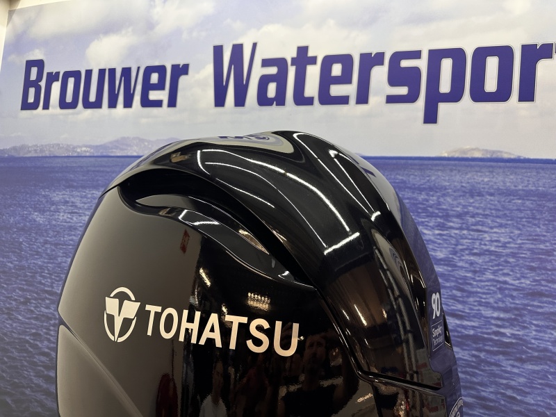 Tohatsu 90 pk buitenboordmotor nieuwstaat MFS90 AETL Eerste eigenaar