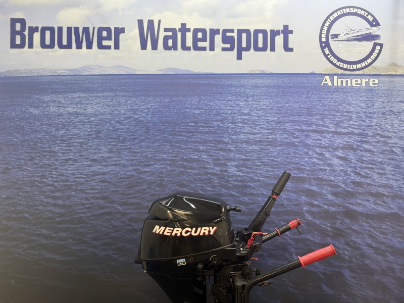 “8 pk Mercury | Langstaart | Knuppel | Zeer goede staat” Mercury 8 pk buitenboordmotor langstaart