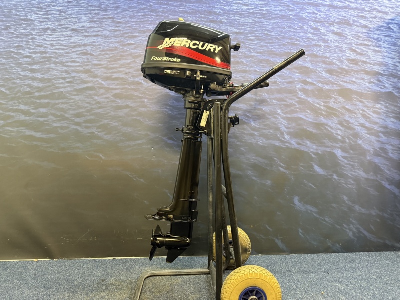 Mercury 4 pk buitenboordmotor | Zeer nette staat Langstaart | Knuppel bediend
