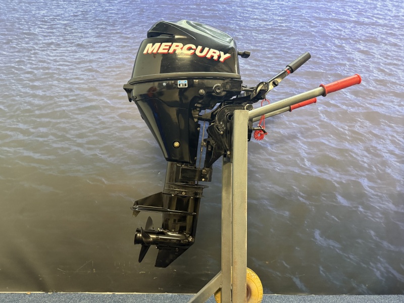 “ Mercury 9.9 pk | Kortstaart | Vaarklaar “ F9.9 MH gebruikte viertakt buitenboordmotor