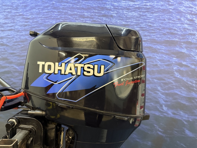 “ Tohatsu 25 pk buitenboordmotor | Absolute nieuwstaat “ Tohatsu MFS25B Kortstaart knuppel