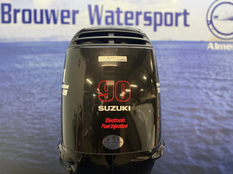 “ Suzuki 90 pk buitenboordmotor | Top staat | Powertrim “ DF90ATL Zo goed als nieuwe gebruikte motor.